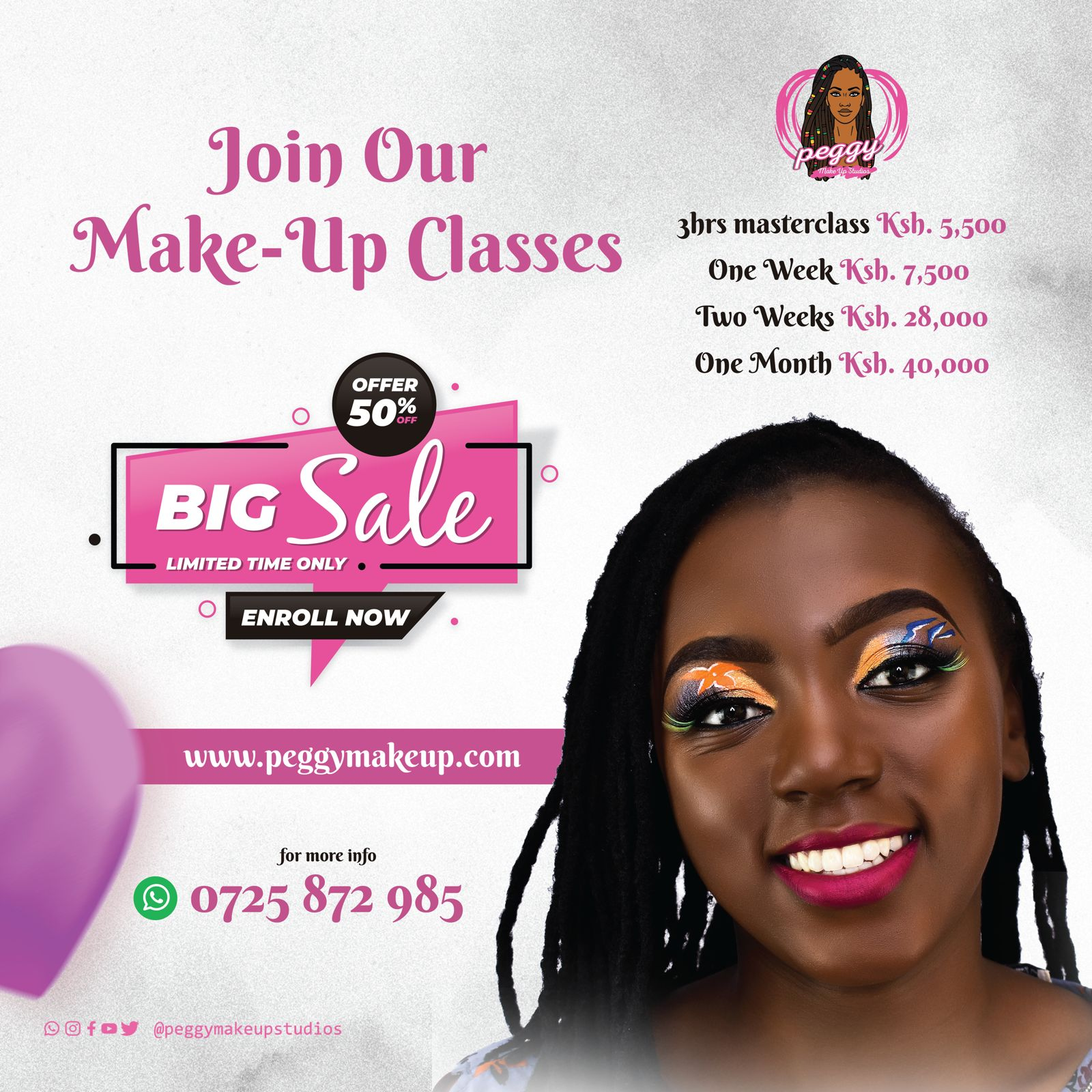 best makeu-up classes in kenya